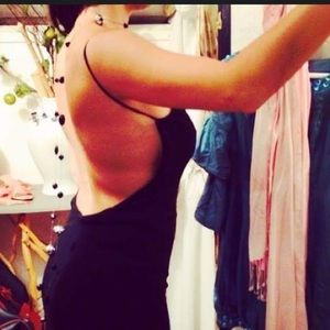 Variazioni Backless jersey cocktail dress